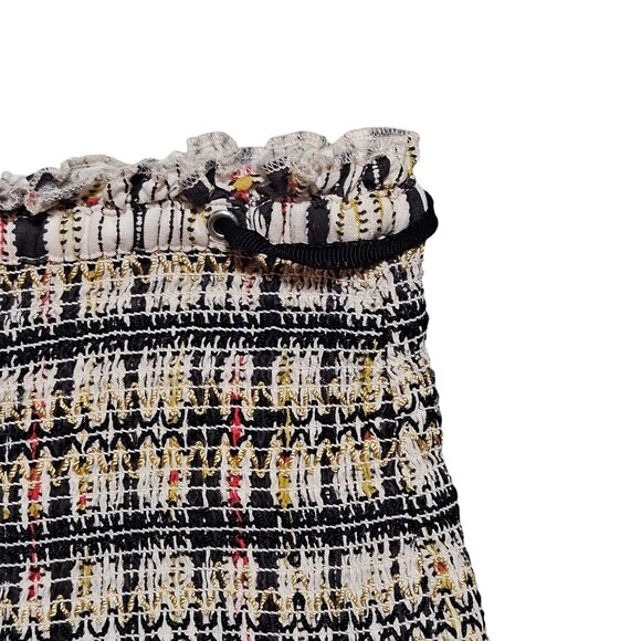 Maeve Anthropologie Zamirah Smocked Wide-Leg Pants Striped Pattern Small Size - Picture 8 of 15